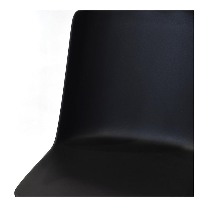 Moe's Home Collection Set of Two SIlla Outdoor Dining Chair Black-