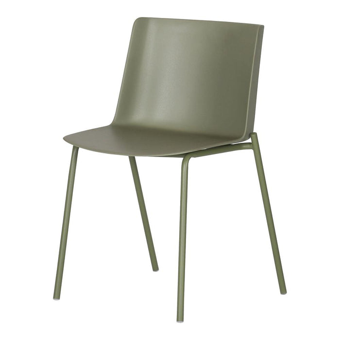 Moe's Home Collection Set of Two Silla Outdoor Dining Chairs in Sage Green-