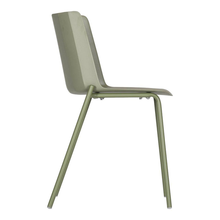 Moe's Home Collection Set of Two Silla Outdoor Dining Chairs in Sage Green-