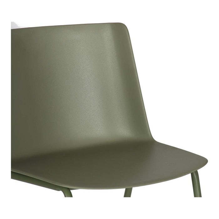Moe's Home Collection Set of Two Silla Outdoor Dining Chairs in Sage Green-