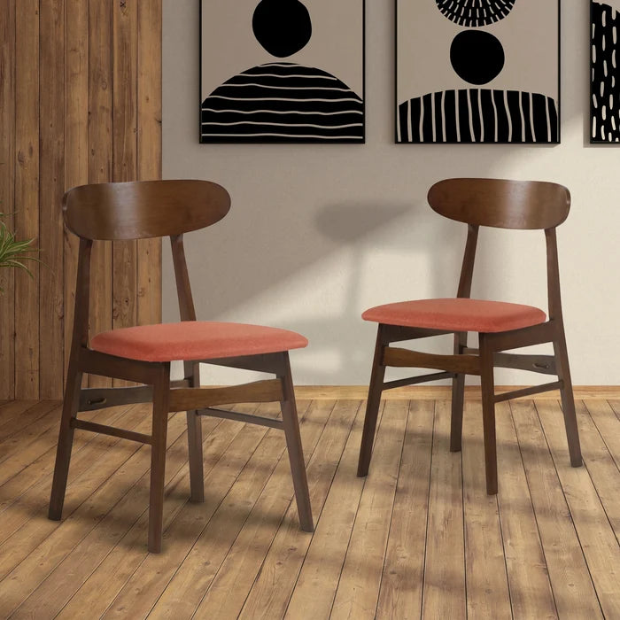 Morocco Dining Chair W/Orange Seat Cushion (2 Per Carton)