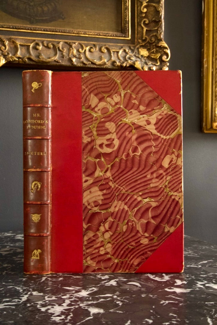 Mr. Romford's Hounds Surtees Half Red Leather Book