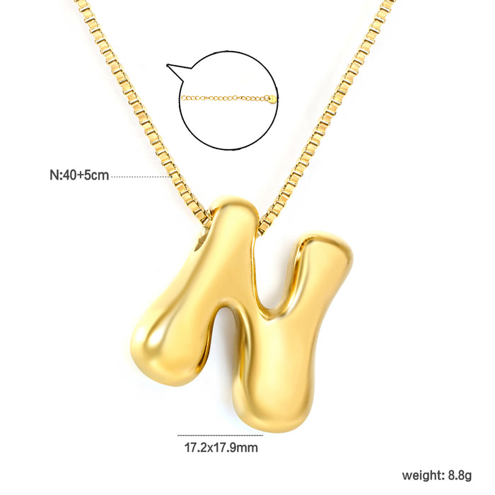 NAME ME Necklace  " N "