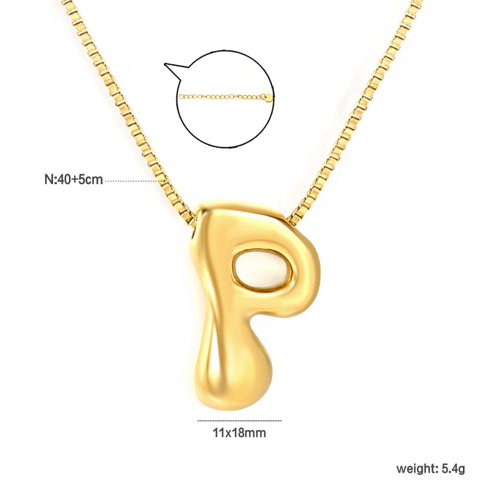 NAME ME Necklace  " P "