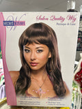 New Rubies Secret Wishes Womens Brunette Wavy Long Locks Elise Wig Adult Halloween