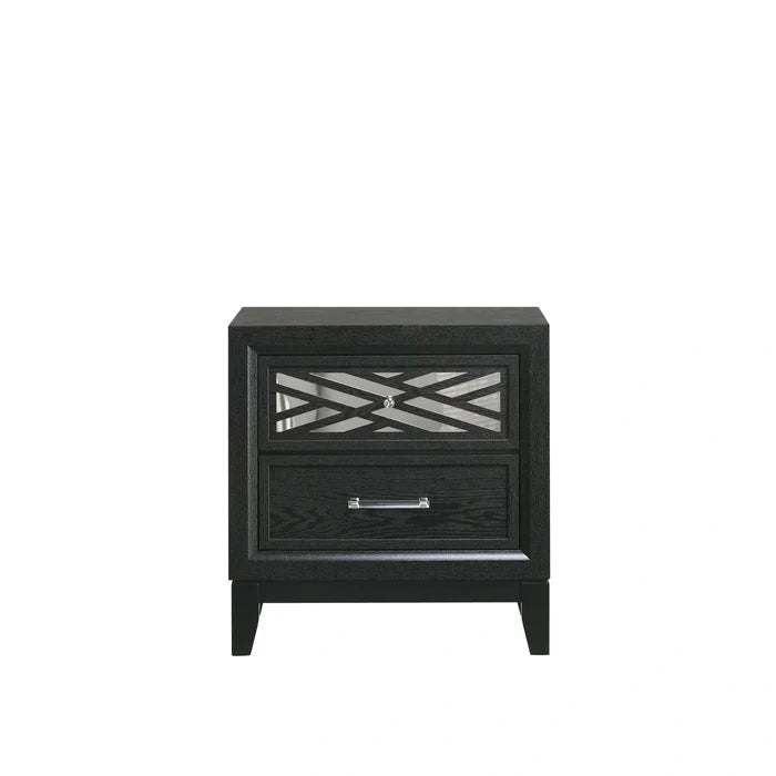 Obsidian Nightstand-Black