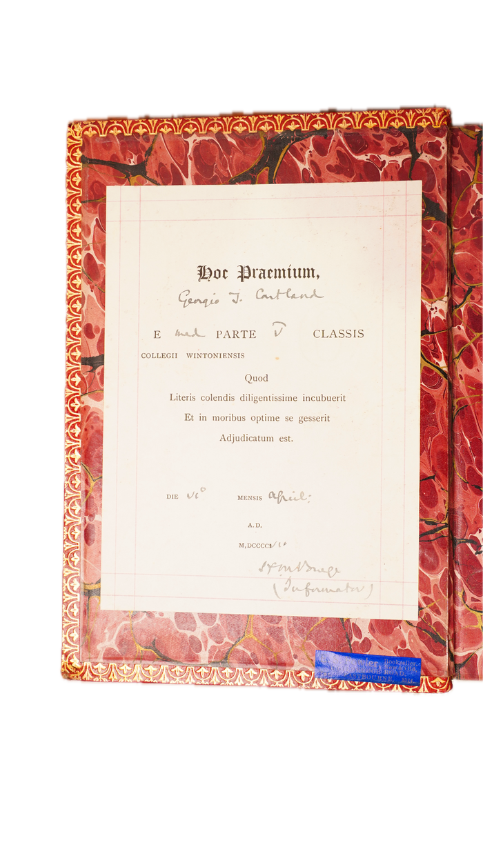 Oliver Cromwell by Charles Firth, Winchester College Prize Binding, 1905