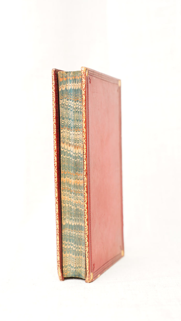 Owen Meredith Lucile Antique Fine Red Morocco Binding Gilt Monogram