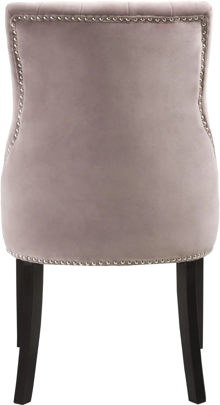 Oxford Pink Velvet Dining Chair
