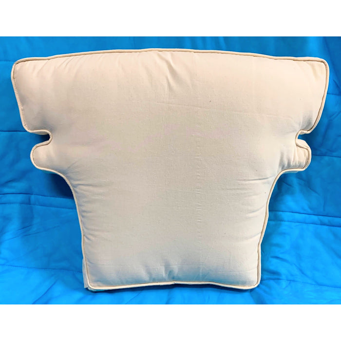 Pair of White Armchair Seat Cushion Pads-Pillows-Antique Warehouse
