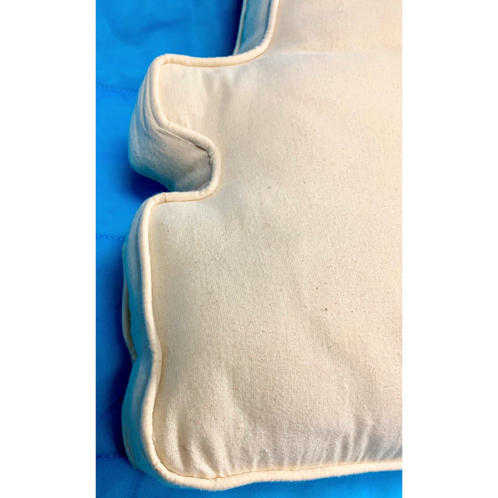 Pair of White Armchair Seat Cushion Pads-Pillows-Antique Warehouse
