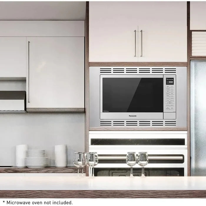 Panasonic 27 in. Wide Trim Kit for Panasonic's 1.2 cu. ft. Microwave Ovens in Stainless Steel (NN-TK621SS)