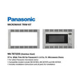 Panasonic Wide Trim Kit for Panasonic's 1.6 cu. ft. Microwave Ovens in Stainless Steel with Size Options (NN-TK7) 27 Inch