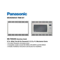 Panasonic Trim Kit for Panasonic's 2.2 Cu. Ft. Microwave Ovens in Stainless Steel with Size Options (NN-TK9) 27 Inch