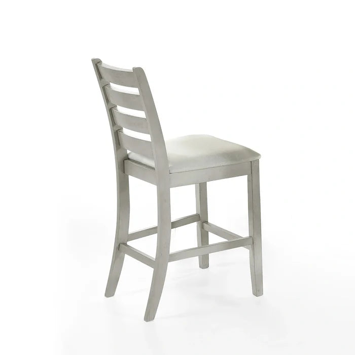 Pascal Ladderback Counter Chair (2 Per Carton)-Driftwood