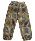 Patchwork Harem Cargo Pants ~ Green