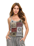 Patchwork Tank Top ~ Grays