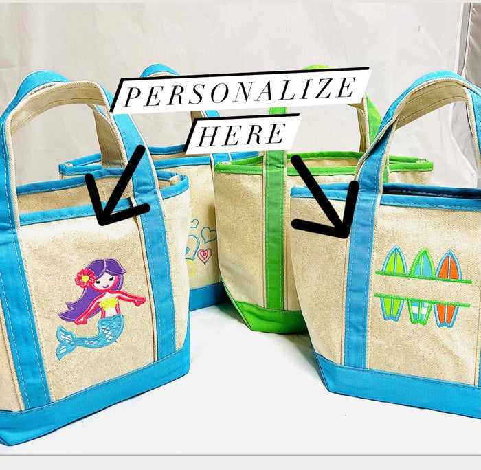 Personalized Small Boat Tote