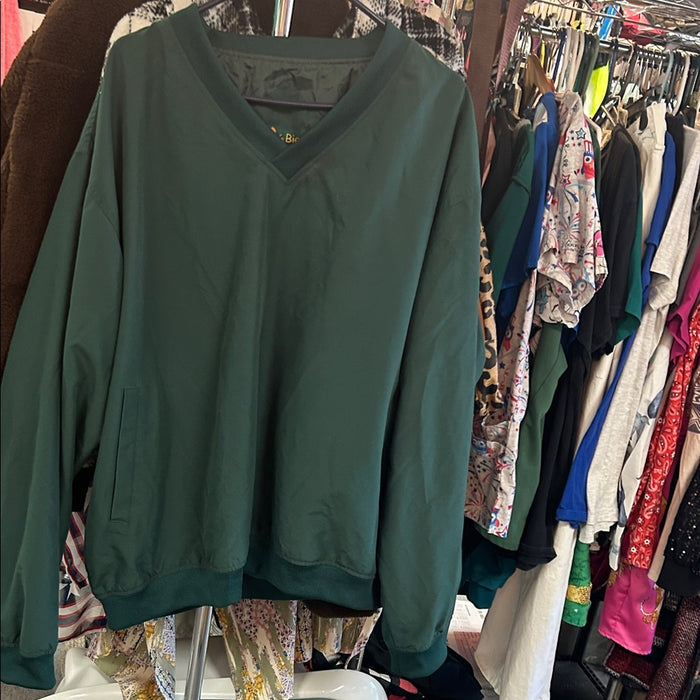 Polyester golf pullover, Tres Bien Golf V-neck 2XL green