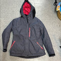 Polyester outdoor jacket, Magellan Outdoors, hooded with pink accents size Small