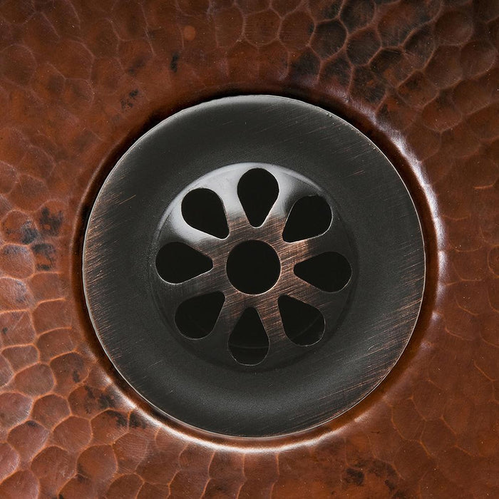 1.5" Non-Overflow Grid Bathroom Sink Drain - Oil Rubbed Bronze - Rustic Kitchen & Bath - Drain - Premier Copper Products