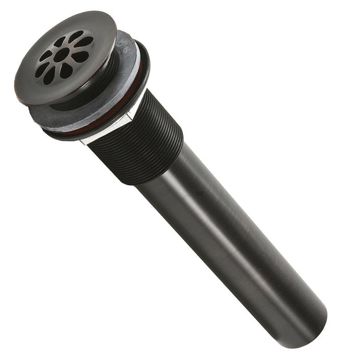 1.5" Non-Overflow Grid Bathroom Sink Drain - Oil Rubbed Bronze - Rustic Kitchen & Bath - Drain - Premier Copper Products