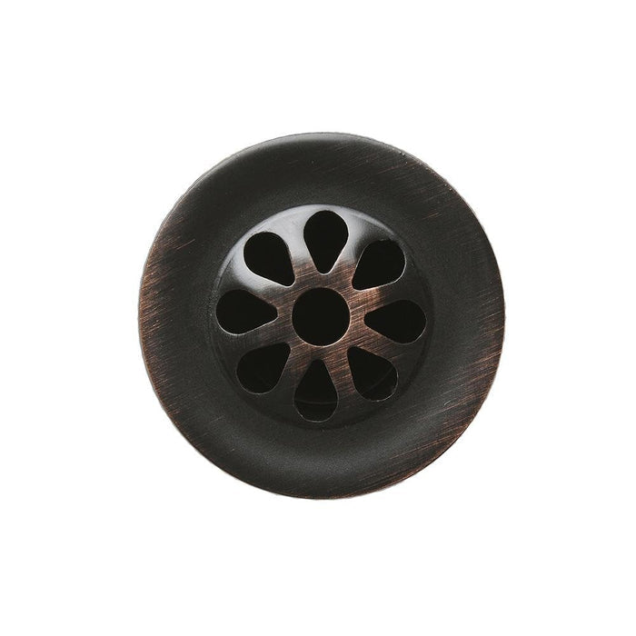 1.5" Non-Overflow Grid Bathroom Sink Drain - Oil Rubbed Bronze - Rustic Kitchen & Bath - Drain - Premier Copper Products