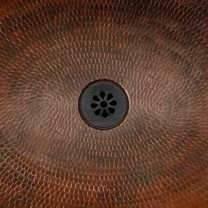 1.5" Non-Overflow Grid Bathroom Sink Drain - Oil Rubbed Bronze - Rustic Kitchen & Bath - Drain - Premier Copper Products