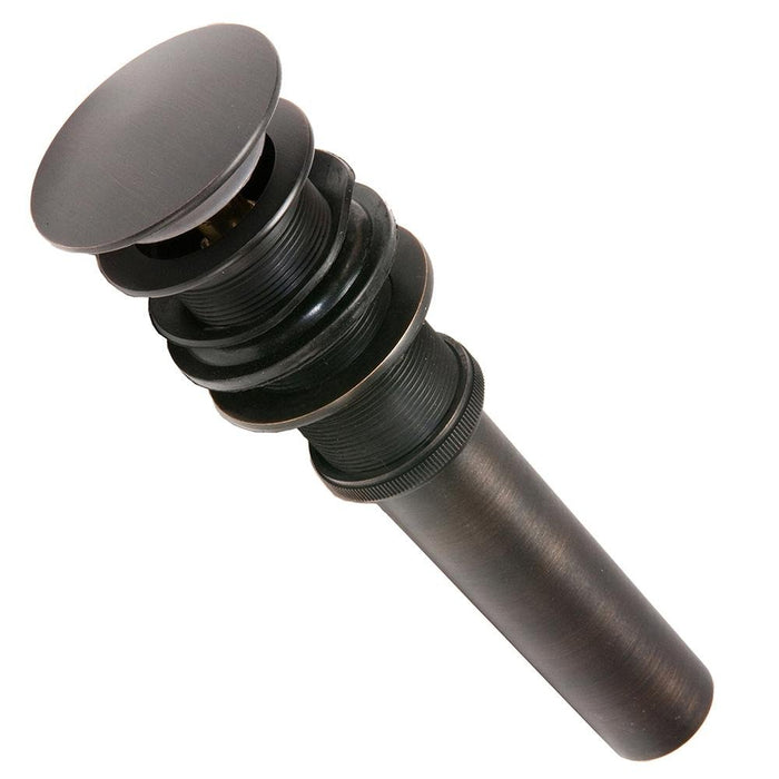 1.5" Non-Overflow Pop-up Bathroom Sink Drain - Oil Rubbed Bronze - Rustic Kitchen & Bath - Drain - Premier Copper Products
