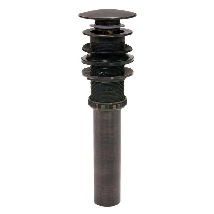 1.5" Non-Overflow Pop-up Bathroom Sink Drain - Oil Rubbed Bronze - Rustic Kitchen & Bath - Drain - Premier Copper Products