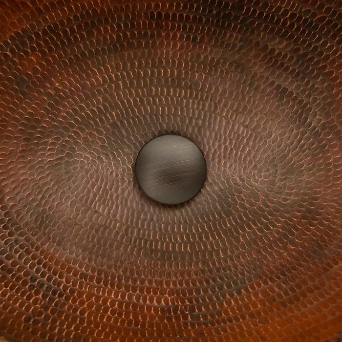 1.5" Non-Overflow Pop-up Bathroom Sink Drain - Oil Rubbed Bronze - Rustic Kitchen & Bath - Drain - Premier Copper Products