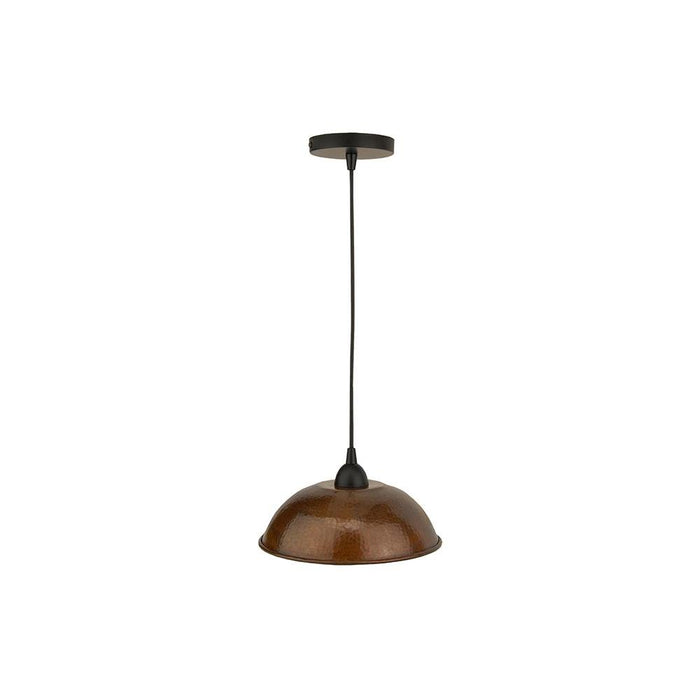 Hammered Copper Dome Pendant Light - Rustic Kitchen & Bath - Lighting - Premier Copper Products