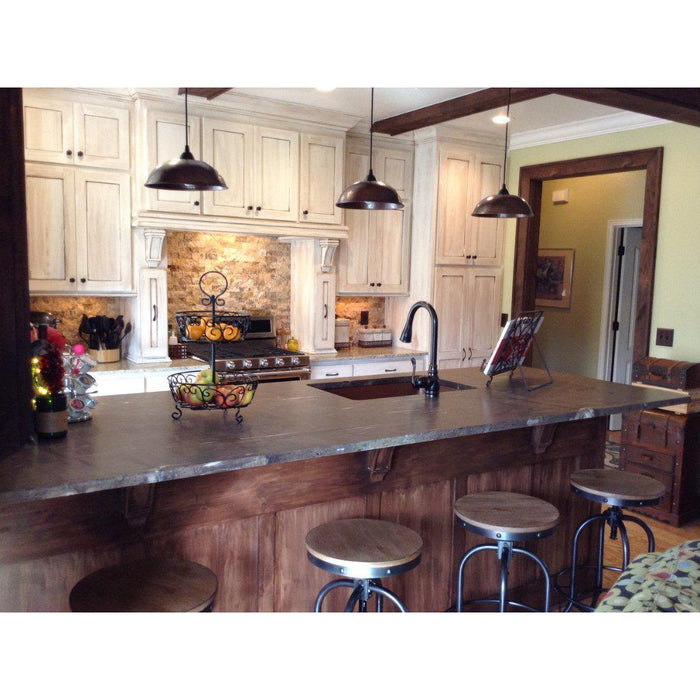 Hammered Copper Dome Pendant Light - Rustic Kitchen & Bath - Lighting - Premier Copper Products
