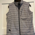 Pulse black and gray patterned reversible winter vest NEW SMALL