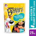 PURINA BEGGIN DOG TREATS  25 oz "Bacon & Peanut Butter Flavor"
