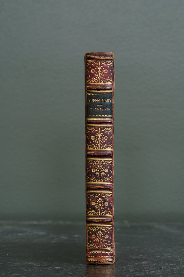 Queen Mary A Drama 1875 First Edition Red Leather, Alfred Tennyson