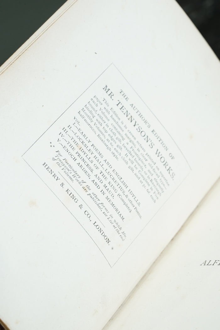 Queen Mary A Drama 1875 First Edition Red Leather, Alfred Tennyson