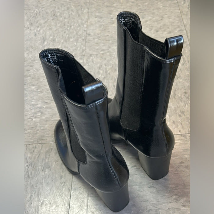 Rampage Black Heeled Boots for Women Size 10 Brand New