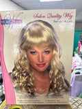 RUBIES'S SECRET WISHES Wig Deluxe Salon Quality Wig Adult Blonde Curly