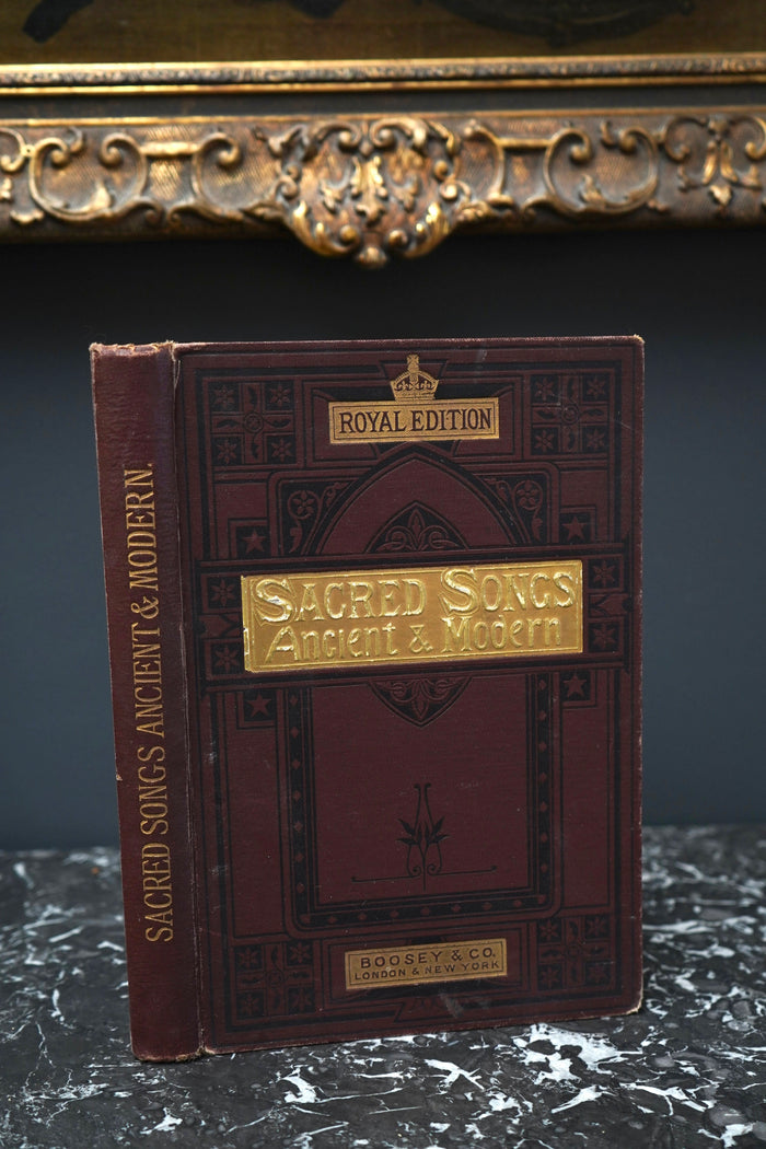 "Sacred Songs, Ancient and Modern" Purple Cloth Book