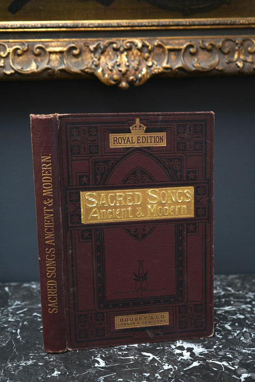 "Sacred Songs, Ancient and Modern" Purple Cloth Book