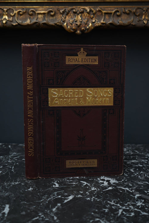 "Sacred Songs, Ancient and Modern" Purple Cloth Book