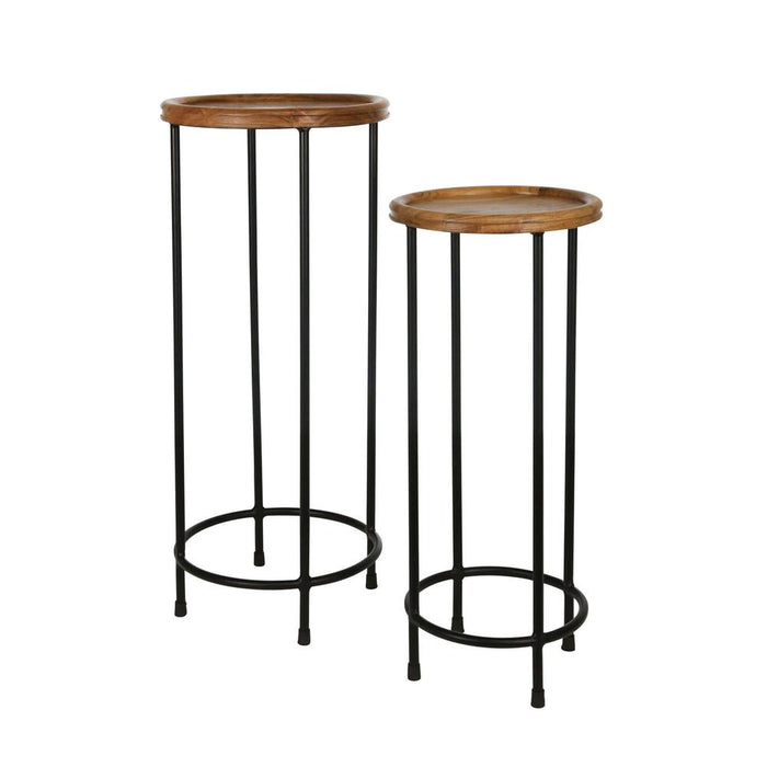 Sagebrook Home Round 31.5" Wood/metal Wallshelf, Gold
