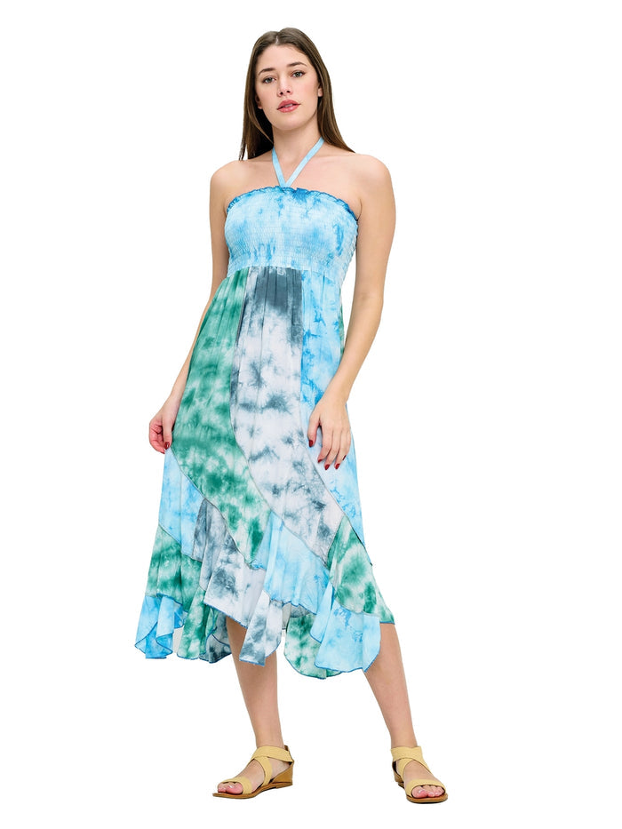• SALE • Sundress or Skirt ~ Blues & Greens