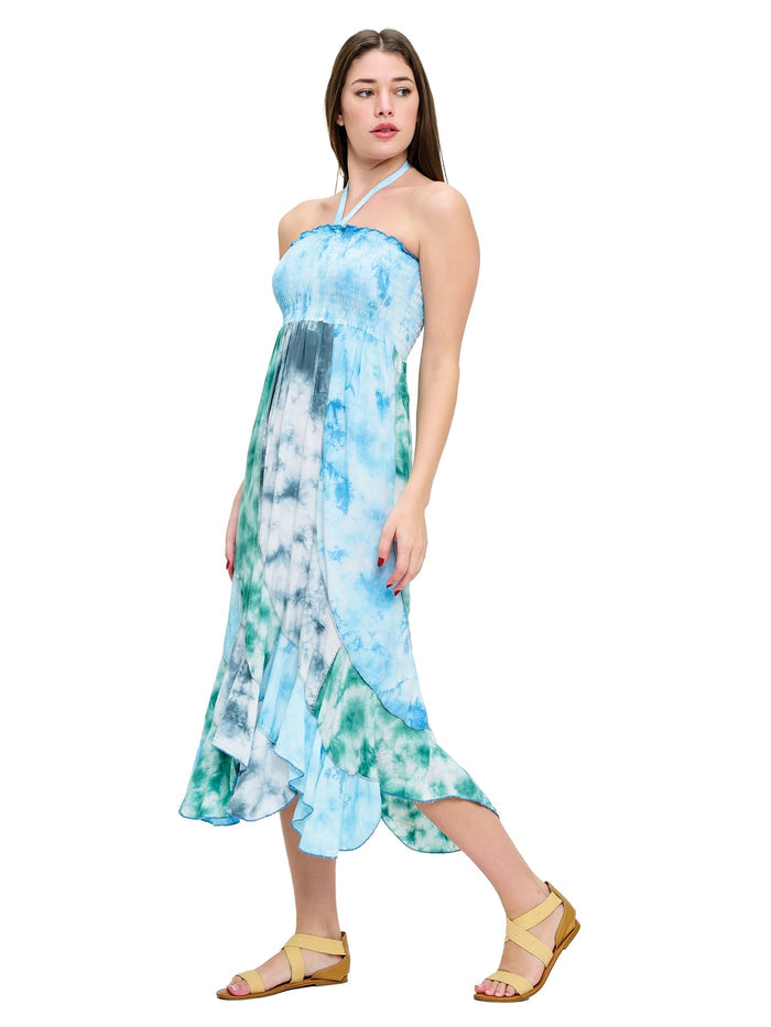 • SALE • Sundress or Skirt ~ Blues & Greens