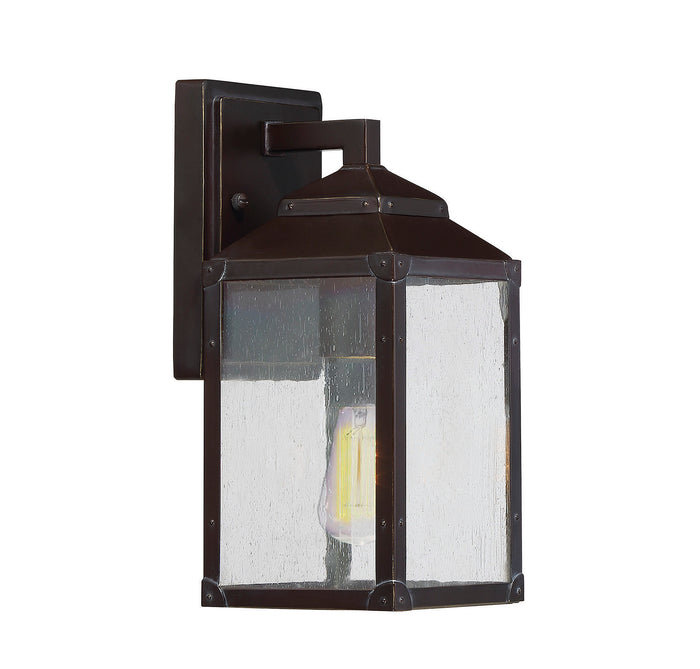 Savoy House Brennan Outdoor Wall Lantern in English Bronze with Gold