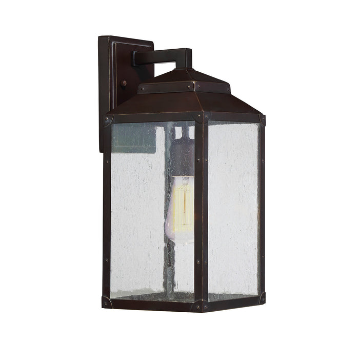Savoy House Brennan Outdoor Wall Lantern in English Bronze with Gold