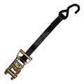 SB3405 - Tie Down Strap, 15'L x 1"W, 700 lb. Load Limit, Ratchet with S-Hook Cargo Tie Down End