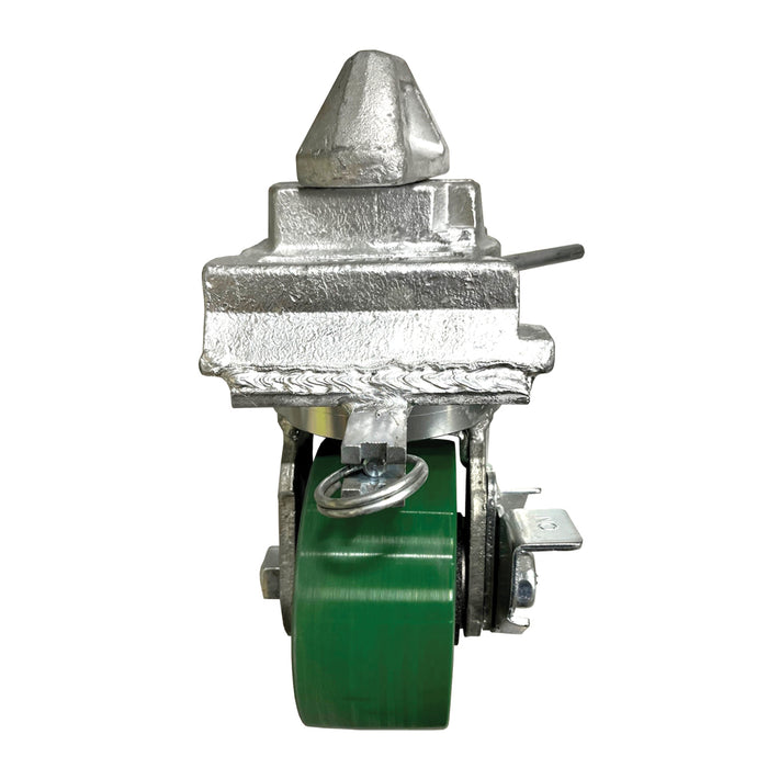 SB5901.RH - 6k Lbs. Capacity, 6” H Swivel Caster w/Brake and Welded Twistlock (Single)