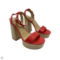 Shoes Designer By Michael Kors In Orange & Tan, Size: 8